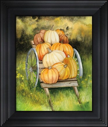 Framed Pumpkin Harvest Print