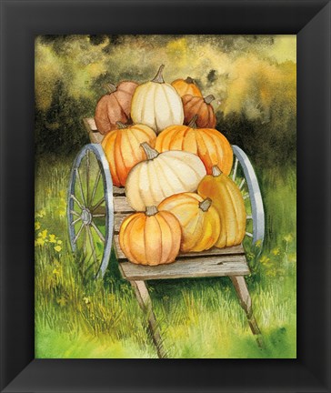 Framed Pumpkin Harvest Print