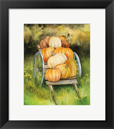 Framed Pumpkin Harvest Print