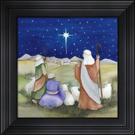 Framed Christmas in Bethlehem IV Print