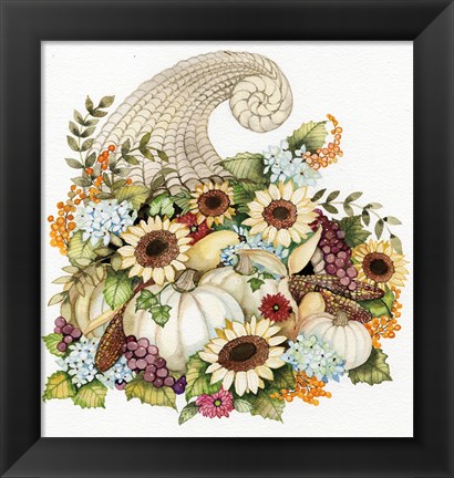 Framed Autumn Cornucopia Print