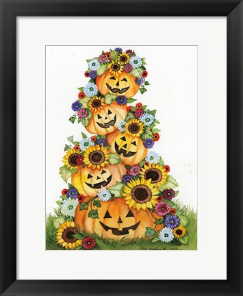 Framed Happy Pumpkins Print