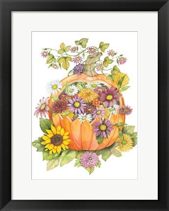 Framed Pumpkin Bouquet Print