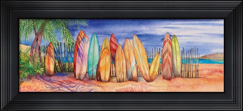 Framed Surfboards Print
