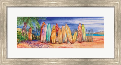 Framed Surfboards Print