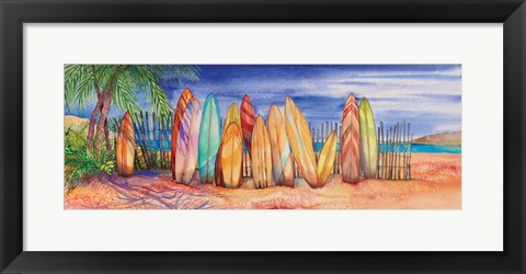 Framed Surfboards Print