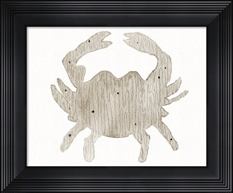 Framed Coastal Holiday Ornament V Print