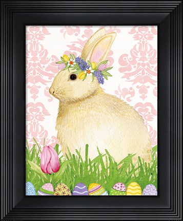 Framed Spring Bunny III Print
