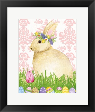 Framed Spring Bunny III Print