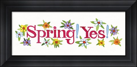 Framed Spring Panel II Print