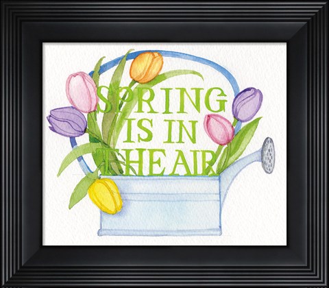 Framed Spring Saying III Print