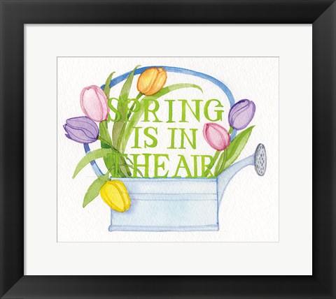 Framed Spring Saying III Print