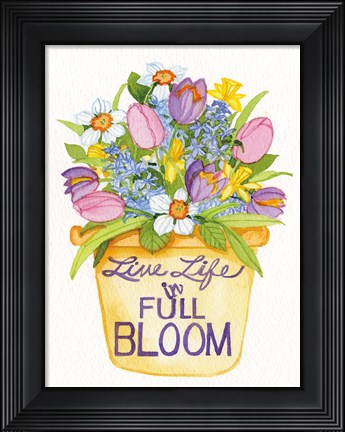 Framed Spring Saying IV Print