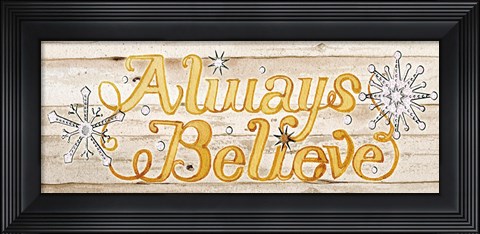 Framed Holiday Sayings IV on Wood Print