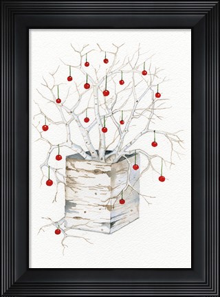 Framed Birch Vase III Print