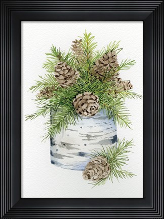 Framed Birch Vase II Print