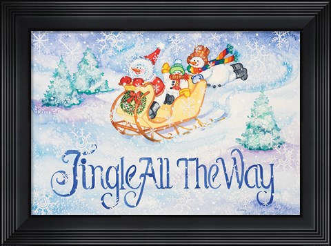 Framed Jingle All the Way Print