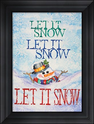 Framed Let it Snow Print