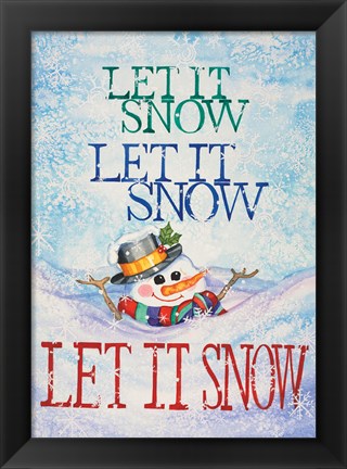 Framed Let it Snow Print