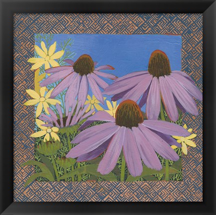 Framed Copper Zinnia Print