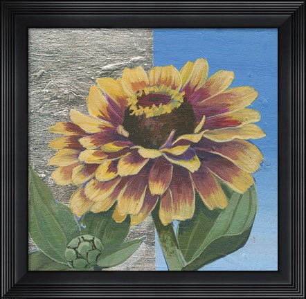 Framed Zinnia Spice Print