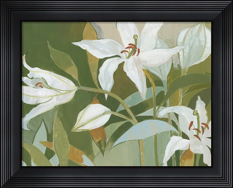 Framed Cut Flowers II Print