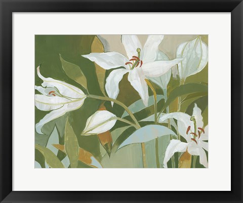 Framed Cut Flowers II Print