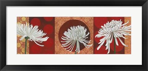 Framed Morning Chrysanthemums V Print