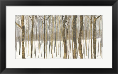 Framed Woods in Winter Print