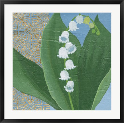 Framed Lilies of the Valley I Print