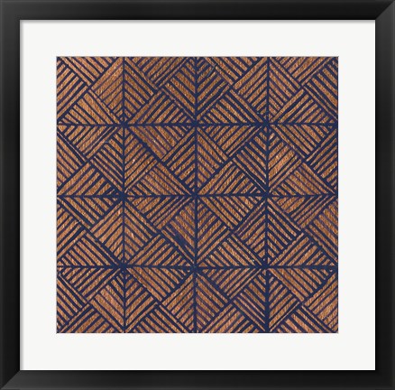 Framed Copper Pattern II Print
