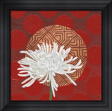 Framed Morning Chrysanthemum IV Print