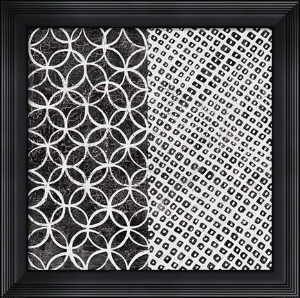 Framed Maki Tile III BW Print