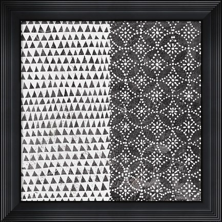 Framed Maki Tile IV BW Print