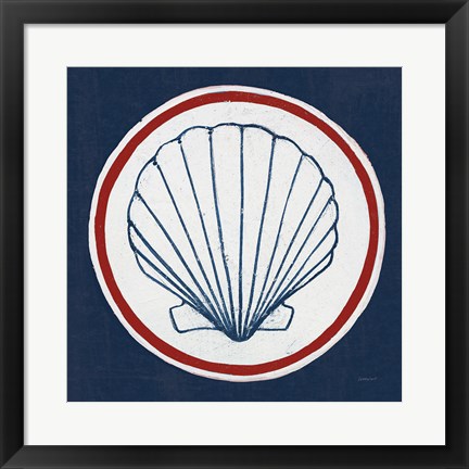 Framed Summer Shells II Nautical Print