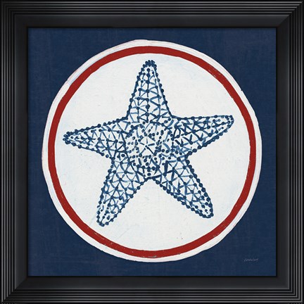 Framed Summer Shells IV Nautical Print