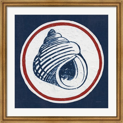 Framed Summer Shells III Nautical Print