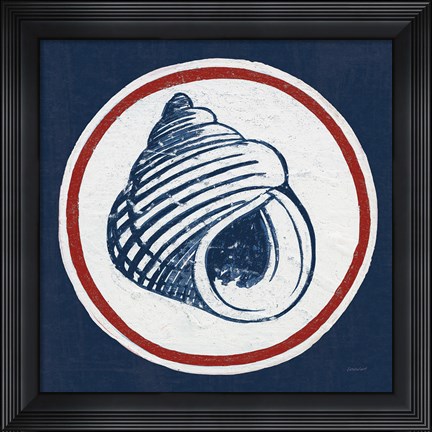 Framed Summer Shells III Nautical Print
