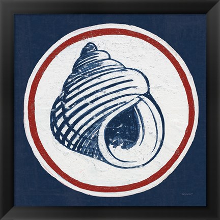 Framed Summer Shells III Nautical Print