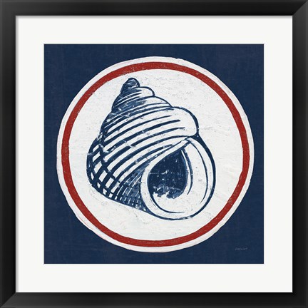 Framed Summer Shells III Nautical Print