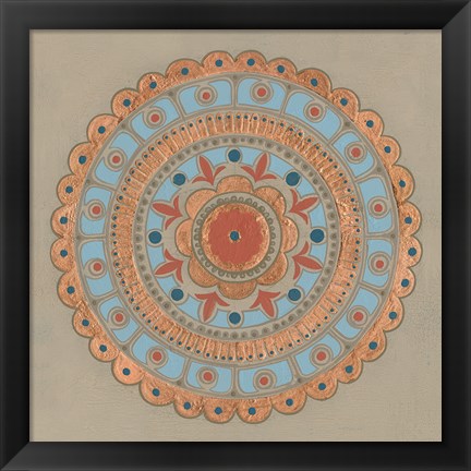 Framed Copper Mandala II Print