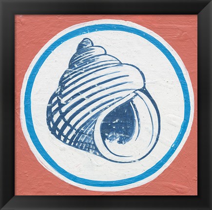 Framed Summer Shells III Print