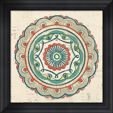 Framed Lakai Circle III Neutral Print