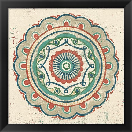 Framed Lakai Circle III Neutral Print