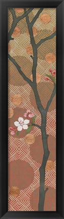 Framed Cherry Blossoms Panel II One Blossom Print