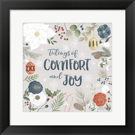 Framed Holiday Garden VI Print
