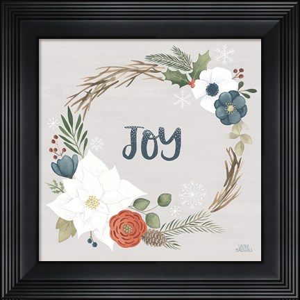 Framed Holiday Garden II Print