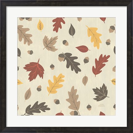 Framed Autumn Garden Pattern IVA Print
