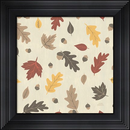 Framed Autumn Garden Pattern IVA Print