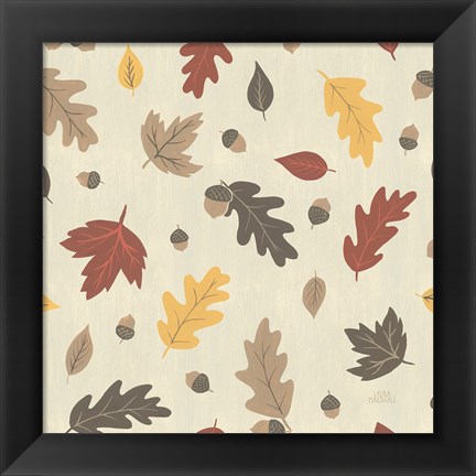 Framed Autumn Garden Pattern IVA Print